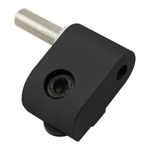 Door Hinge, Standard Lift-Off, 10 lb Capacity, Aluminum, Anodize, 1.156 in Overall Height, 1-1/2 in Overall Width, Orientation: Left Hand, Black