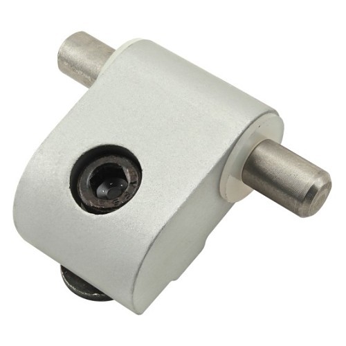 Door Hinge, Standard Lift-Off, 10 lb Capacity, Aluminum, Anodize, 1.156 in Overall Height, 1.47 in Overall Width, Clear