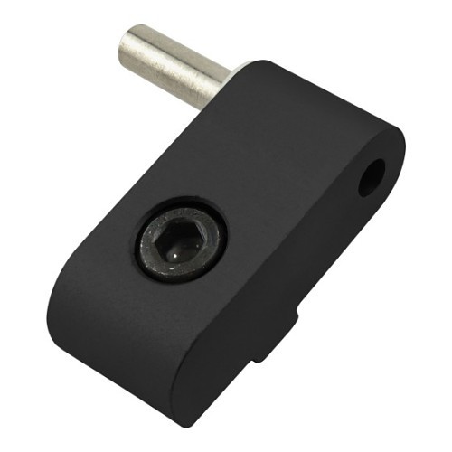 Door Hinge, Standard Lift-Off, 15 lb Capacity, Aluminum, Anodize, 1.655 in Overall Height, 1-1/2 in Overall Width, Orientation: Left Hand, Black