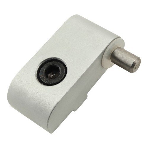 Door Hinge, Standard Lift-Off, 15 lb Capacity, Aluminum, Anodize, 1.655 in Overall Height, 1.11 in Overall Width, Orientation: Right Hand, Clear