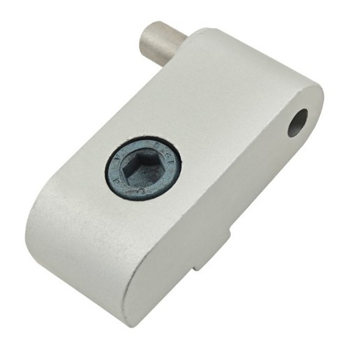 Door Hinge, Standard Lift-Off, 40 lb Capacity, Aluminum, Anodize, 43.6 mm Overall Height, 28.15 mm Overall Width, Orientation: Left Hand, Clear