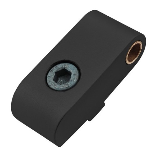 Door Hinge, Standard Lift-Off, 40 lb Capacity, Aluminum, Anodize, 43.6 mm Overall Height, 19.05 mm Overall Width, Black