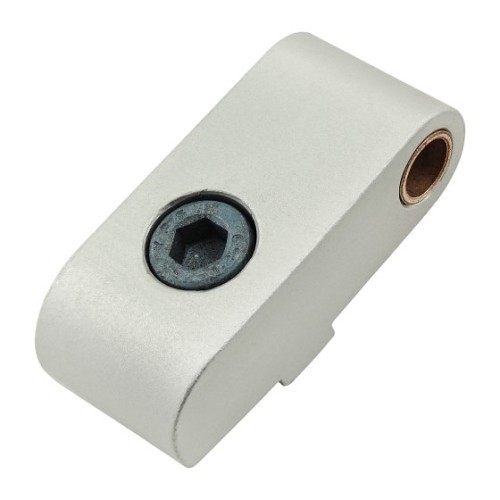 Door Hinge, Standard Lift-Off, 40 lb Capacity, Aluminum, Anodize, 43.6 mm Overall Height, 19.05 mm Overall Width, Clear