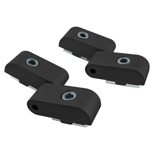 Door Hinge, Standard Lift-Off, 40 lb Capacity, Aluminum, Anodize, Orientation: Right Hand, Black