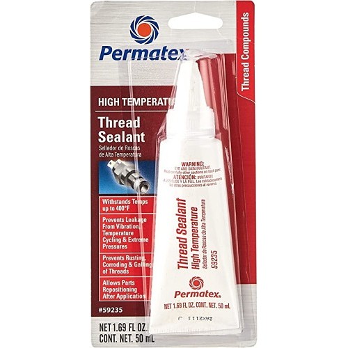 ITW Polymers Adhesives 68622656750 Thread Sealant, Max Temp, 50 mL, Tube