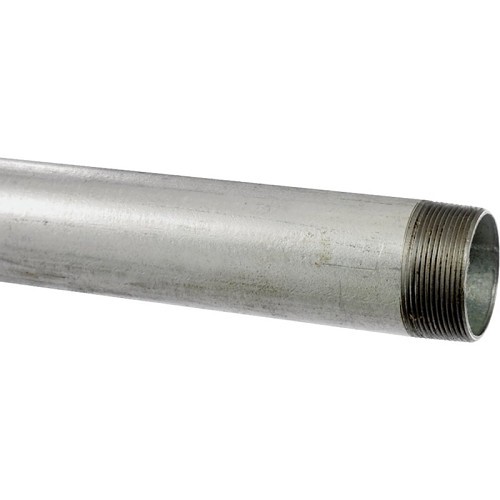 Pipe, 1/2 in Nominal, Galvanized, Steel, 21 ft Length