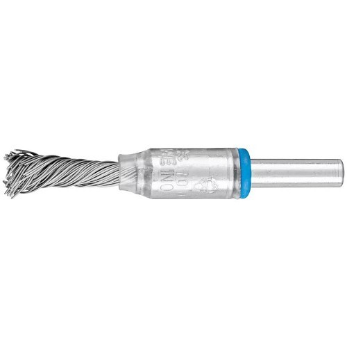 End Brush, 1/4 in Brush Dia, Single Twist Knot Wire, 0.014 in Filament/Wire Diameter