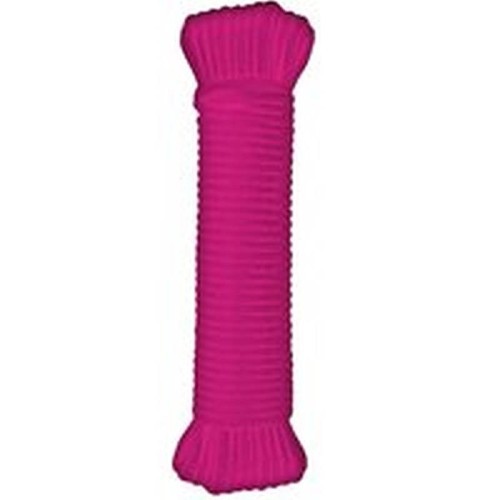 Paracord, 5/32 in Dia, 50 ft Length, Pink, Nylon, 110 lb Load