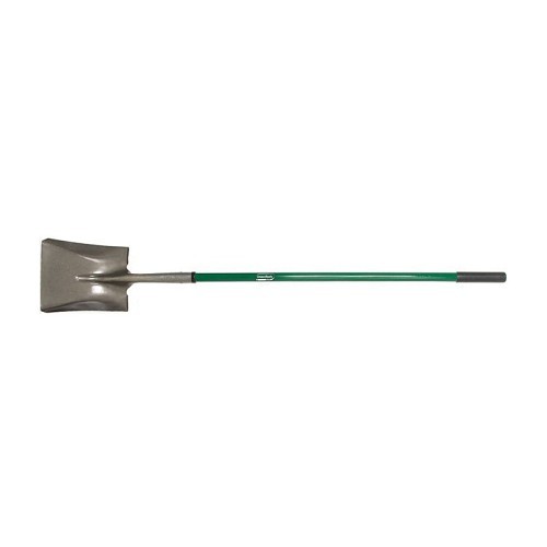 Round Point Shovel, Steel Blade, 8.61 in Blade Length, 1339 in Blade Width, Square Point Blade Point, 43 in Handle Length