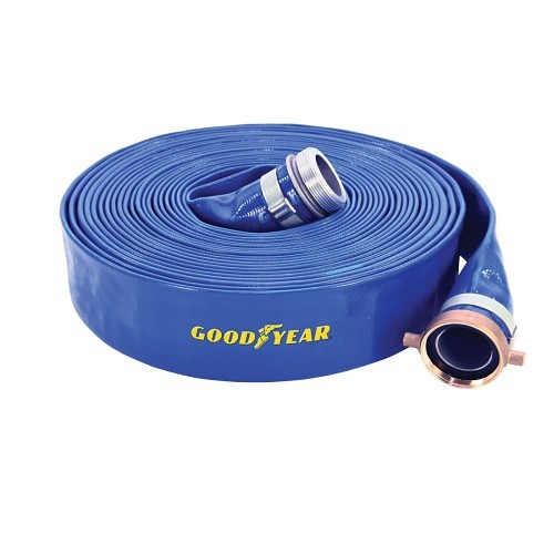 ABBOTT 3457447 Suction & Discharge Hose, Male x Female Npsh, 50 ft Length, 75 psi Working, PVC