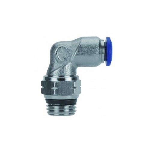 AIGNEP® 87110-06-06 Tube to Pipe Elbow, Elbow, 3/8 in Nominal, Push-In x Male SWIFT, Brass