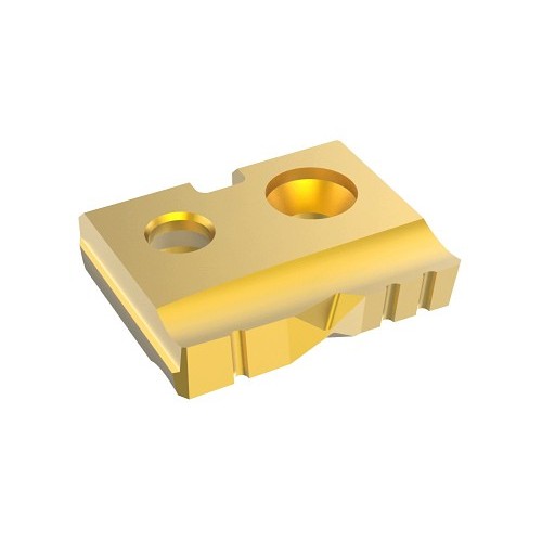 AME® T-A® 15ZT-.453-FB Spade Drill Insert, 29/64 in Dia, 3/32 in Thickness, Flat Bottom, TiN Coated
