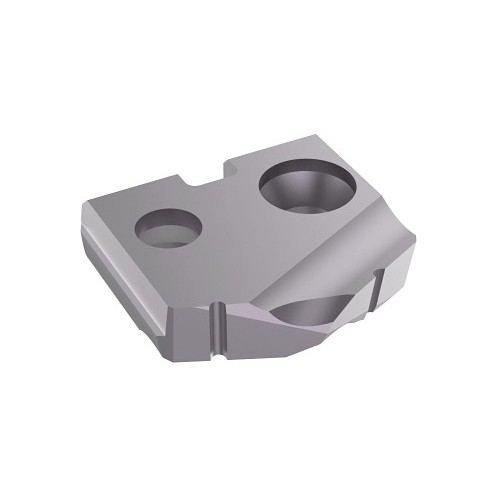 AME® 1C20A-.546 Spade Drill Insert, 35/64 in Dia, 1/8 in Thickness, Standard, Material Grade: C2, TiAlN, Manufacturer's Grade: K20