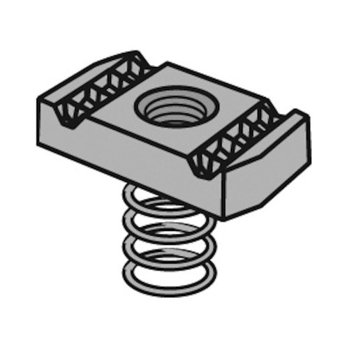 ASC Anvil-Strut™ 2400205726 Clamping Spring Nut, SAE, 1/2 in, Electro-Galvanized