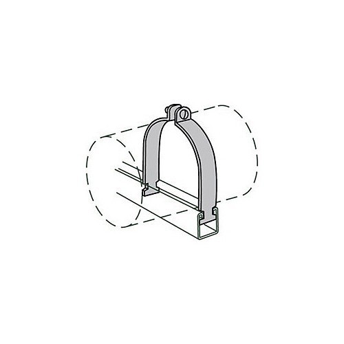 ASC Anvil® 2400326126 Rigid Conduit Clamp, 2 in, Steel, Electro-Galvanized