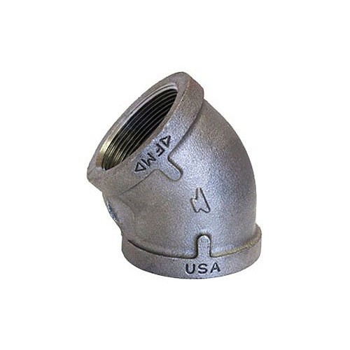 ASC 310023007 Pipe Elbow, Elbow Fitting/Connector, 1/4 in Nominal, Malleable Iron