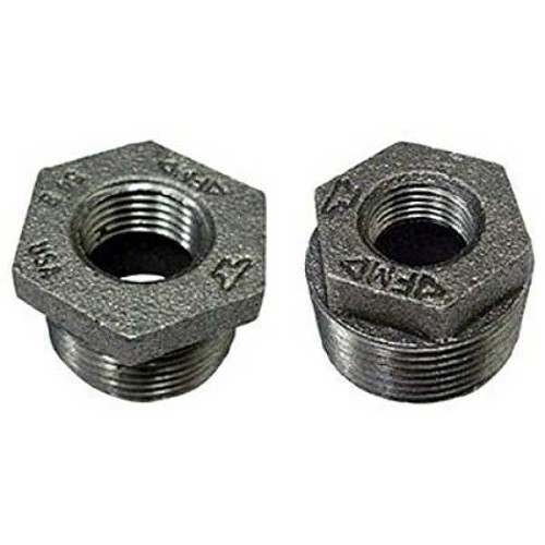 ASC 318907409 Pipe Bushing, Bushing Fitting/Connector, 1-1/2 in x 1-1/4 in Nominal, Malleable Iron