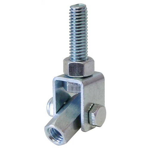 ASC AFCON® 500610753 Swivel Attachment, 3/8 to 1/2 in Rod Dia, Carbon Steel, Electro Galvanized