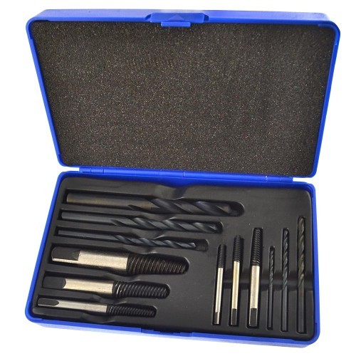 Screw Extractor Set, 12 Piece, Reverse Thread