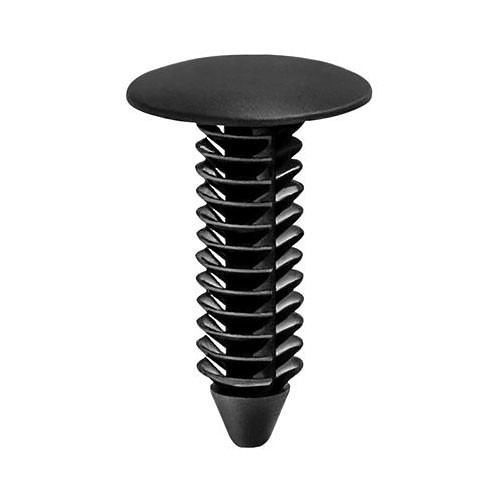 Approved Vendor 17664 Push Nuts & Retainer, Push-In, Single Head, Metric, 5/16 in Stud, Nylon