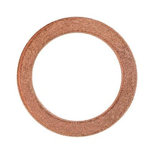 Approved Vendor 19604 Oil Drain Plug Gasket, M16 x M22 Nominal, 15.8 mm Inside Dia, 21.9 mm Outside Dia, 1.47 mm Thickness, Copper