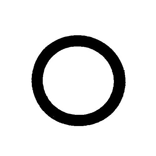 O-Ring, 3/8 in Inside Dia, 1/2 in Outside Dia, Nitrile, 1/16 in Thickness