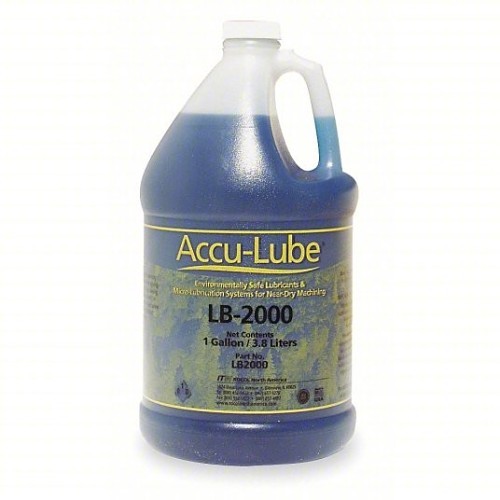 Accu-Lube® LB2000 Cutting Oil, 1 gal, Bottle, Mild, Liquid, Blue