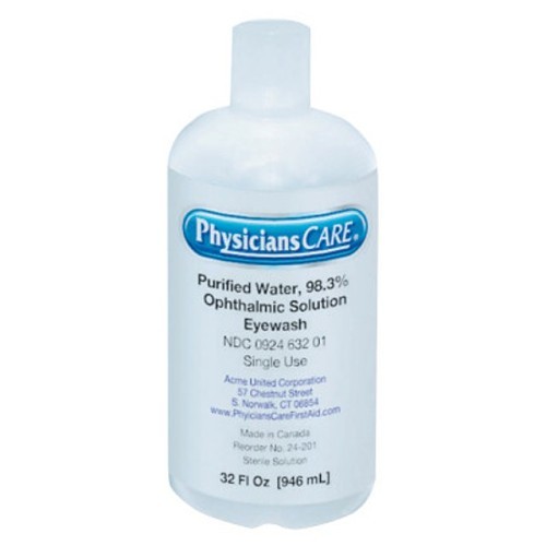 Acme United First Aid Only® 24201 Eye Flush Bottle, 32 oz, Bottle