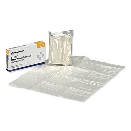 Acme United First Aid Only® 579-3-008 Guaze Pad, Gauze Pad, Gauze, White, 4.05 in Length, 2.3 in Width
