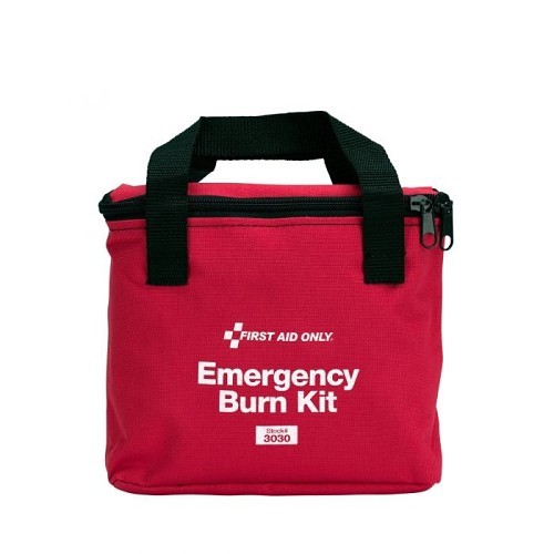 Acme United First Aid Only® Water Jel® 579-3030 First Aid Burn Care Kit, 7 Components, Fabric Case, 7-1/2 in Height, 3 in Width, 6 in Depth, People Served: 1 to 24