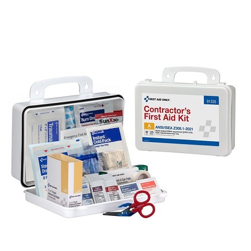 Acme United 90753 First Aid Kit, Wall Mount, Plastic Case, 3 in Height, 7 in Width, 10 in D