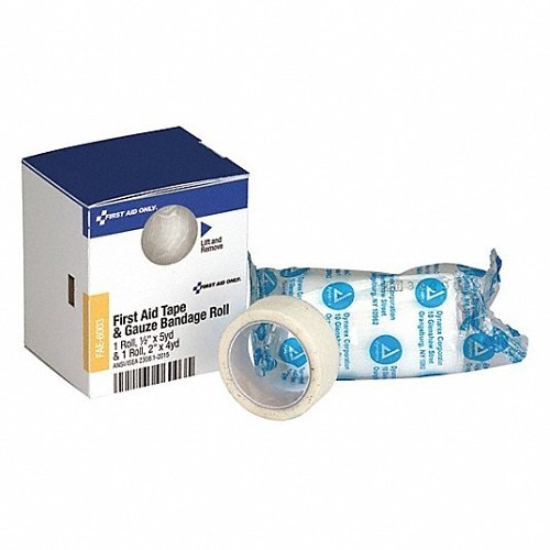 Acme United First Aid Only® FAE-6003 First Aid Tape, 5 yd Length, 1.88 in Width, 2 in Thickness, White