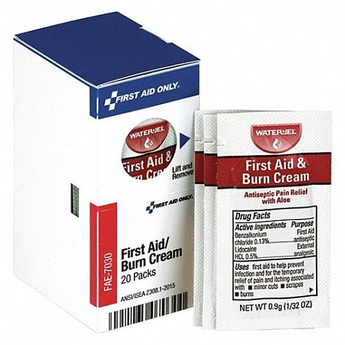 Acme United First Aid Only® FAE-703 Burn Cream, 3.25 in HT x 1.5 in WD x 2 in DP, White