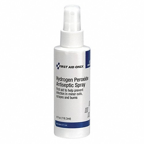 Acme United First Aid Only® M5124 Hydrogen Peroxide Spray, Pump Bottle, Formula: 3% Hydrogen Peroxide