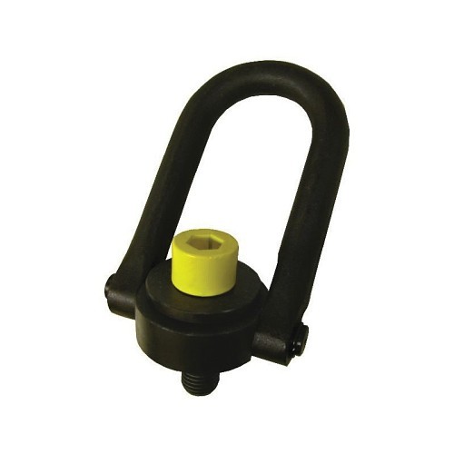 Actek® 46212 Standard U-Bar Hoist Ring, 10000 lb Load, 180 deg Pivot, 360 deg Swivel, 1 in Bail, 1-8 Thread