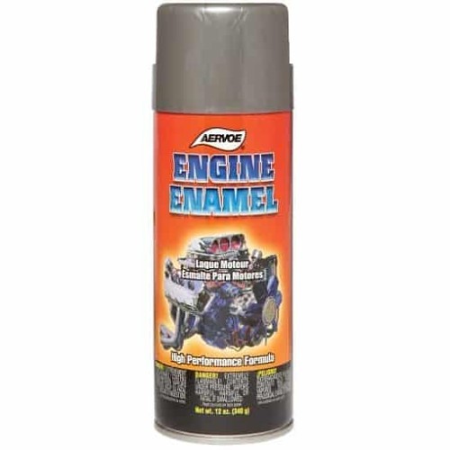 Aervoe® 520 Engine Enamel, 12 oz Container, Chevrolet Orange, 21 to 42 sq-ft Coverage, 72 hr Curing