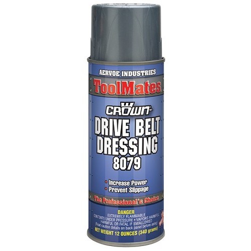 Aervoe® 8079 Drive Belt Dressing, 15 oz, Aerosol, Hydrocarbon, Clear, Liquid