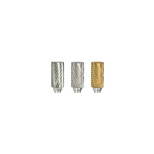 Alfa USA® B71225D Carbide Burr, Cylindrical, SC-3, 3/8 in Head Dia, 3/4 in Length of Cut, Double Cut Cut Type