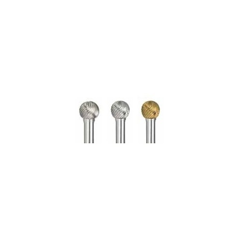 Alfa USA® B71242D Carbide Burr, Ball, SD-1, 1/4 in Head Dia, Double Cut Cut Type