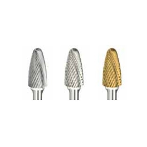 Alfa USA® B71252D Carbide Burr, Tree - Radius End, SF-1, 1/4 in Head Dia, 5/8 in Length of Cut, Double Cut Cut Type