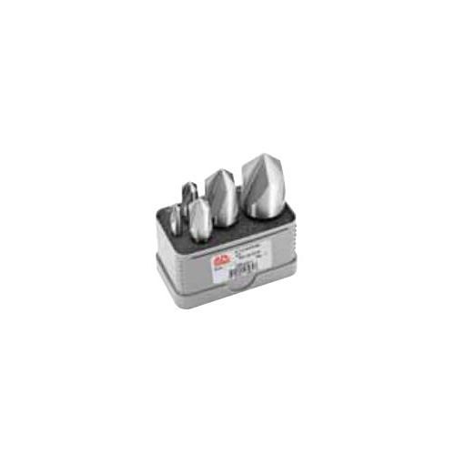 Alfa USA® C3F50573 Countersink Set, 1/4 in Minimum Head Diameter, 1 in Maximum Head Diameter, 82 deg Minimum Included Angle, 3 Flutes, High Speed Steel