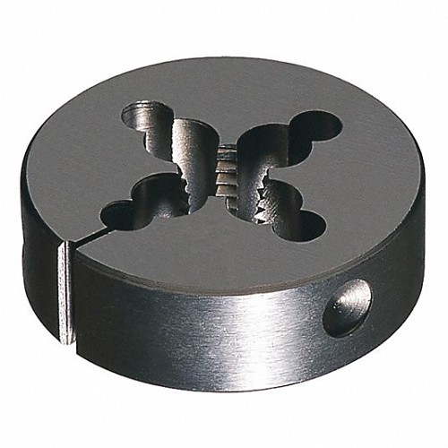 Alfa USA® C65374 Adjustable Round Die, Imperial, 5/8-11 in, UNC, 3/4 in Thickness, 2-1/2 in Die Outside Dia, High Speed Steel