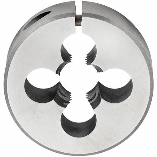 Alfa USA® C65828 Adjustable Round Die, Imperial, 7/16-14 in, UNC, 3/8 in Thickness, 1 in Die Outside Dia, High Speed Steel