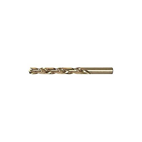 Alfa USA® CO50123 Jobber Length Drill, 13/32 in Drill - Fraction, 0.4062 in Drill - Decimal Inch, 135 deg Point, Cobalt, Gold