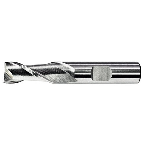 Alfa USA® CO51303 Square End Mill, 1/4 in Cutter Dia, 1/2 in Length of Cut, 2 Flutes, 3/8 in Shank Dia, 2-5/16 in Overall Length