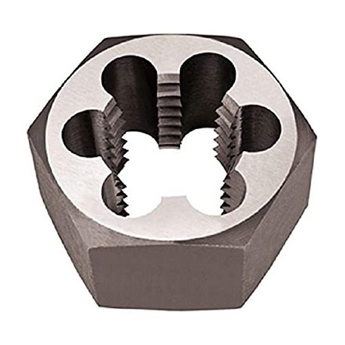 Alfa USA® CSRTD70743 Hexagon Rethreading Die, Imperial, 1/2-14 in, NPT, 3/4 in Thickness, 1-7/16 in Die Outside Dia, High Carbon Steel