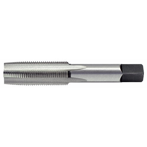 Alfa USA® HSMTT171033 Ground Thread Hand Tap, Right Hand Cutting, M12 x 1.25 mm, D5, Taper Chamfer, 4 Flutes, High Speed Steel
