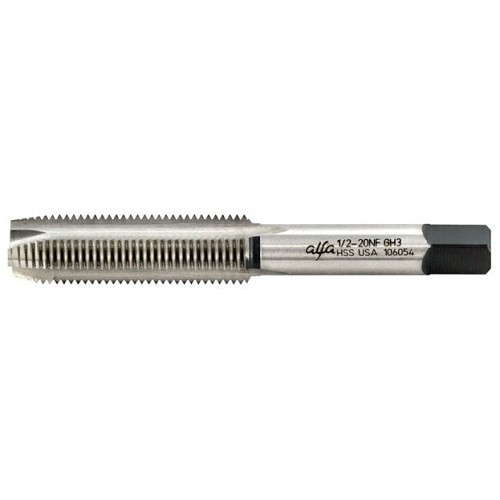 Alfa USA® SPT170130 Spiral Point Tap, Right Hand Cutting, 5/16-18 in, H3, Plug Chamfer, 2 Flutes, Bright, High Speed Steel