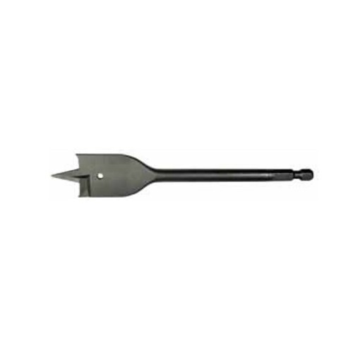 Alfa USA® Monolock® WSB61155P Wood Spade Bit, Wing Tip, 1/4 in Dia, 6-1/8 in Overall Length, 1/4 in Shank