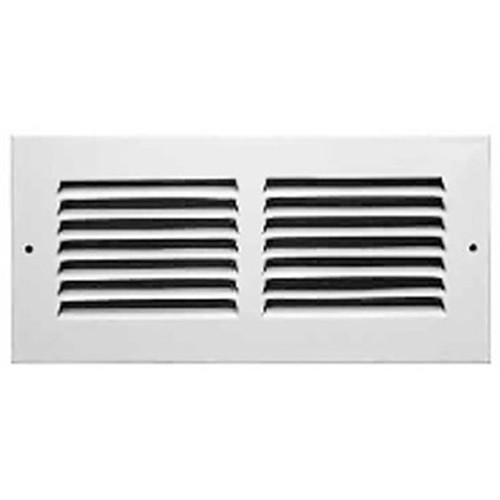 American Valve® 558834 Louvered Grille, 1-Way Basic, Steel, White